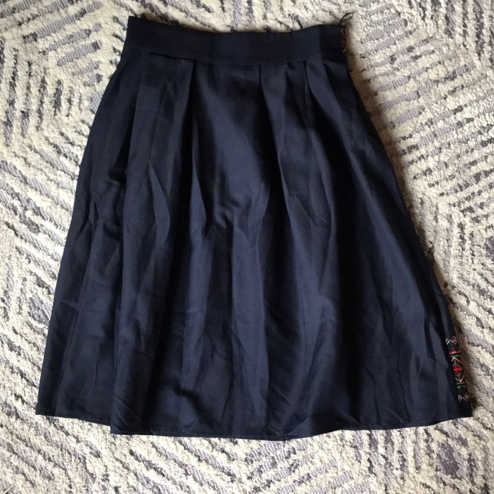 SOLD Embroidered Midi Skirt - Picture 2 of 4